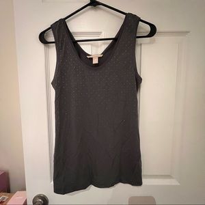Banana republic gray dot top xs